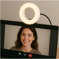 Luces LED para videollamadas.